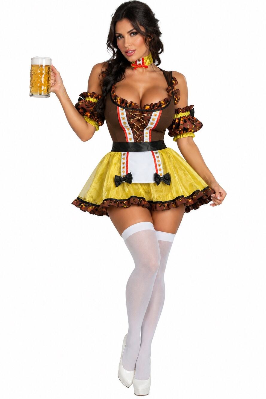 NWT! Oktoberfest Beer Maid Renaissance German Dress Costume - Cosplay -SMALL